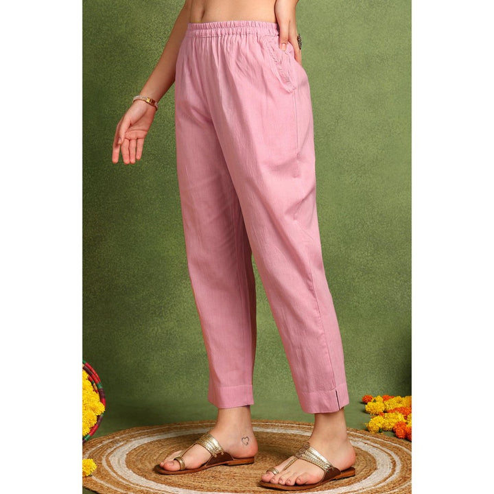 TAHILIYA Pink Cotton Silk Farsi Pants