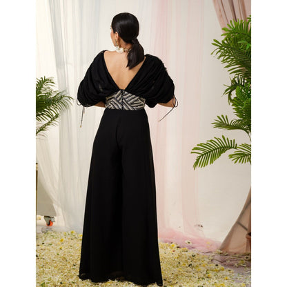 Tamaraa by Tahani Black Elysian Jumpsuit