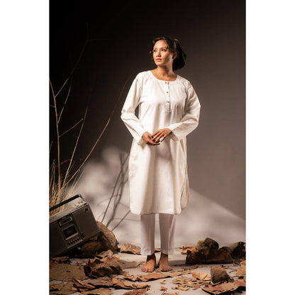 Taraasi Manini' Cotton Silk Kurta Set