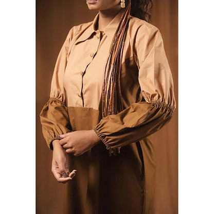 Taraasi Posham Pa' Cotton Shirt Dress