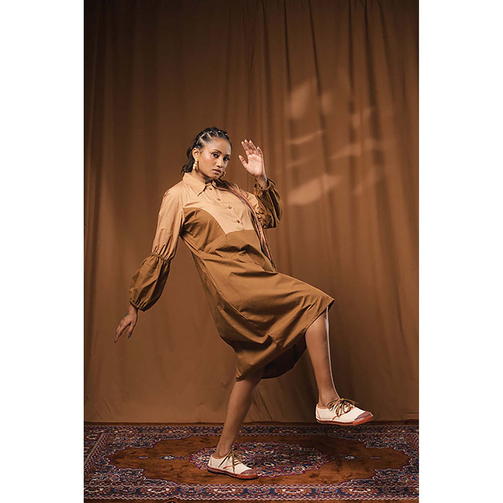 Taraasi Posham Pa' Cotton Shirt Dress