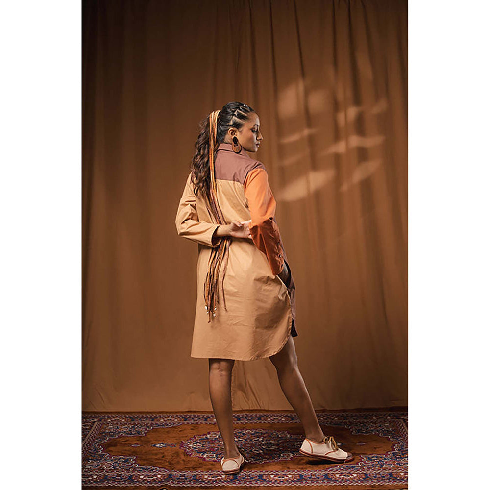 Taraasi Kokla Chapaki' Cotton Shirt Dress