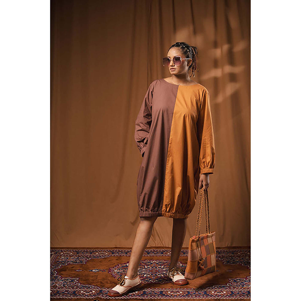 Taraasi Kho Kho' Cotton Shirt Dress