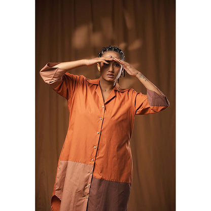 Taraasi Pachisi' Cotton Shirt Dress