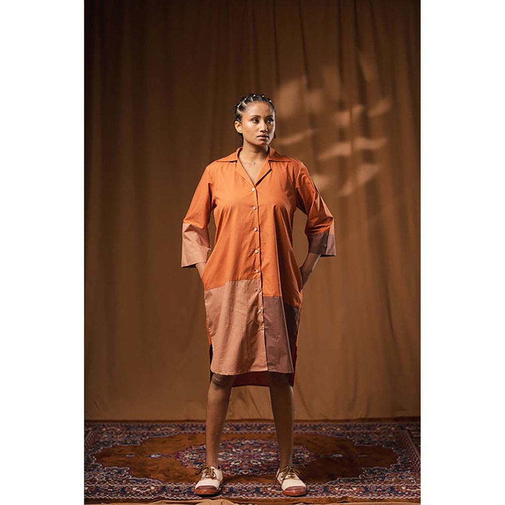 Taraasi Pachisi' Cotton Shirt Dress