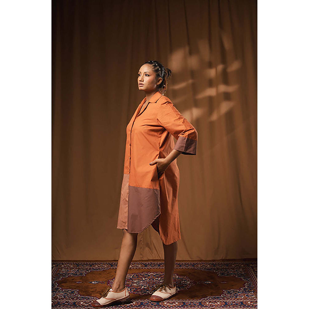 Taraasi Pachisi' Cotton Shirt Dress