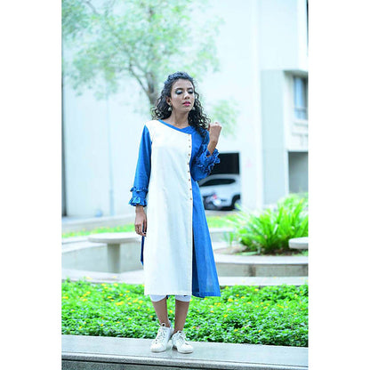 Taraasi Forget Me Not' Handspun Organic Cotton Dress