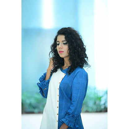 Taraasi Forget Me Not' Handspun Organic Cotton Dress