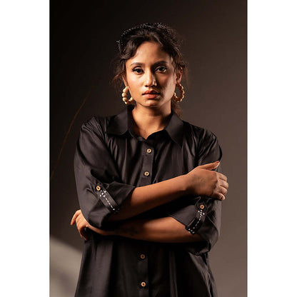 Taraasi Kanika' Cotton Silk Shirt Dress