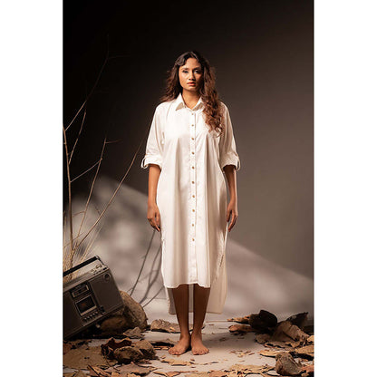 Taraasi Kanika' Cotton Silk Shirt Dress