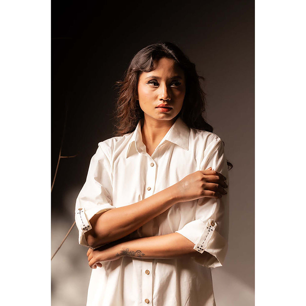 Taraasi Kanika' Cotton Silk Shirt Dress