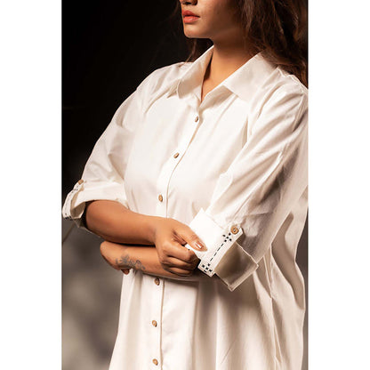 Taraasi Kanika' Cotton Silk Shirt Dress