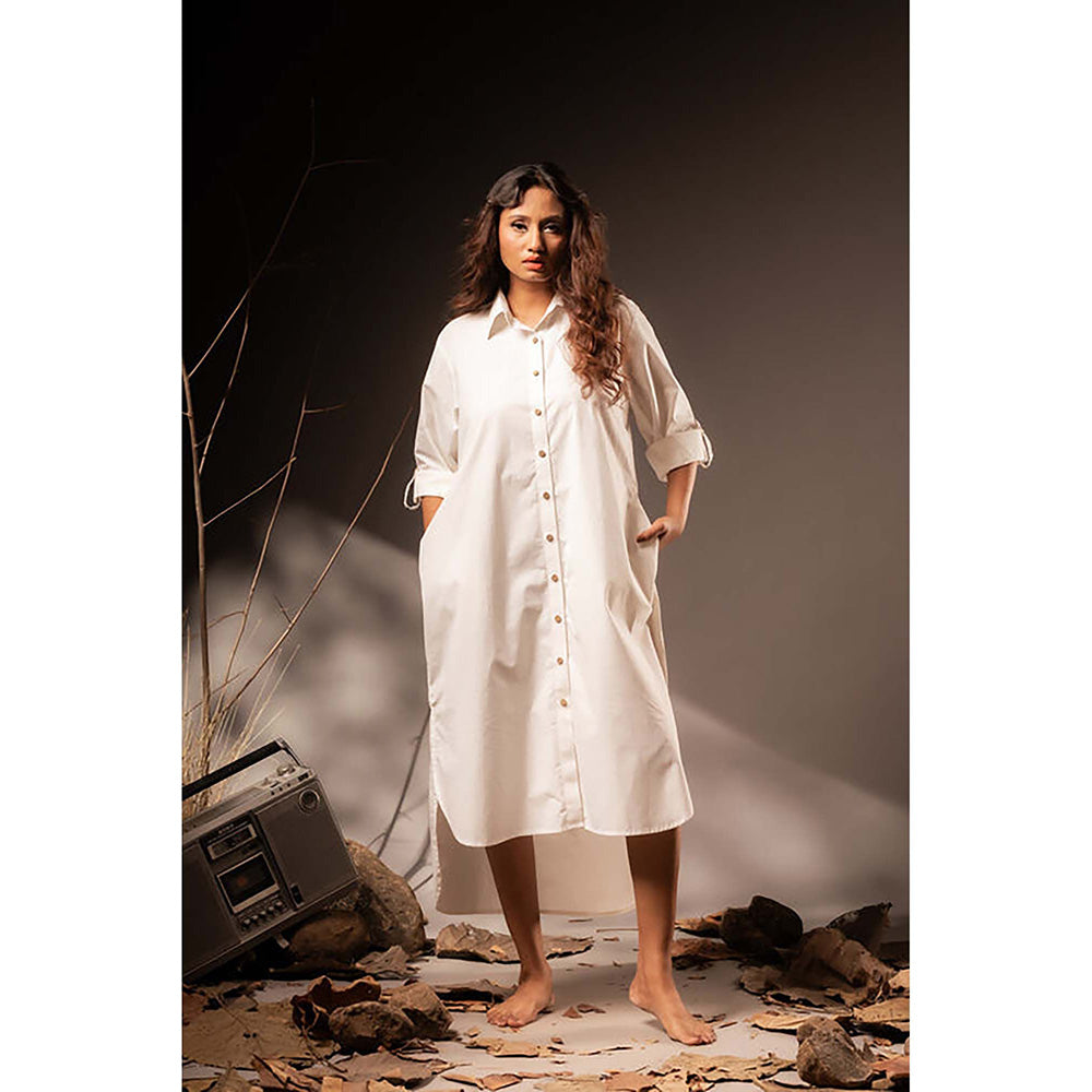 Taraasi Kanika' Cotton Silk Shirt Dress