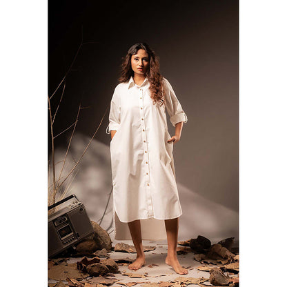 Taraasi Kanika' Cotton Silk Shirt Dress