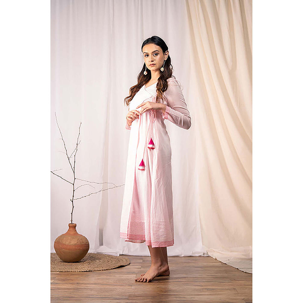 Taraasi Wrap Me In' Baby Pink Mulmul Cotton Dress