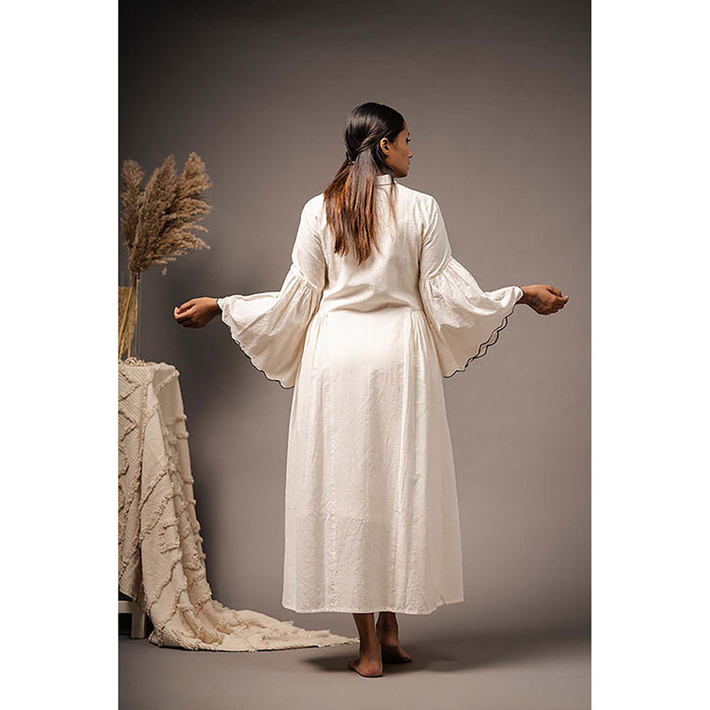 Taraasi The Maiden' Ivory Organic Cotton Dress