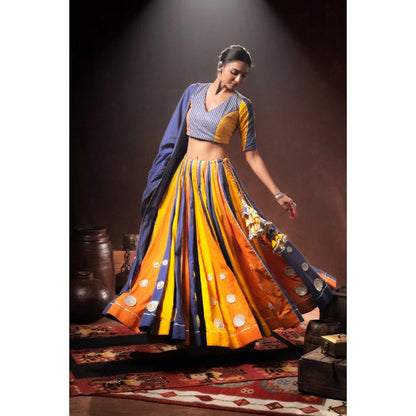 Taraasi Blue Mulmul Cotton Dupatta