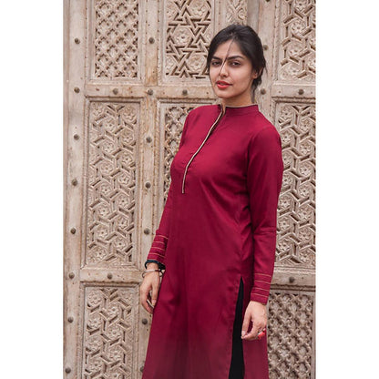 Taraasi THE BACK DRAMA' Cambric Kurta