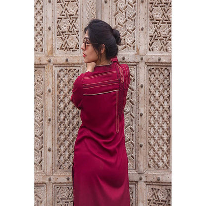Taraasi THE BACK DRAMA' Cambric Kurta