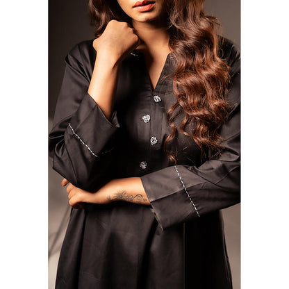 Taraasi KAJRI' Cotton Silk Kurta Set