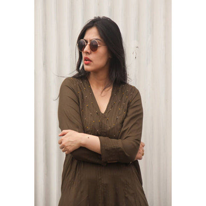 Taraasi Pindrop's' Cambric Dress