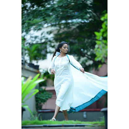 Taraasi Moonshine' Mulmul Cotton Dress