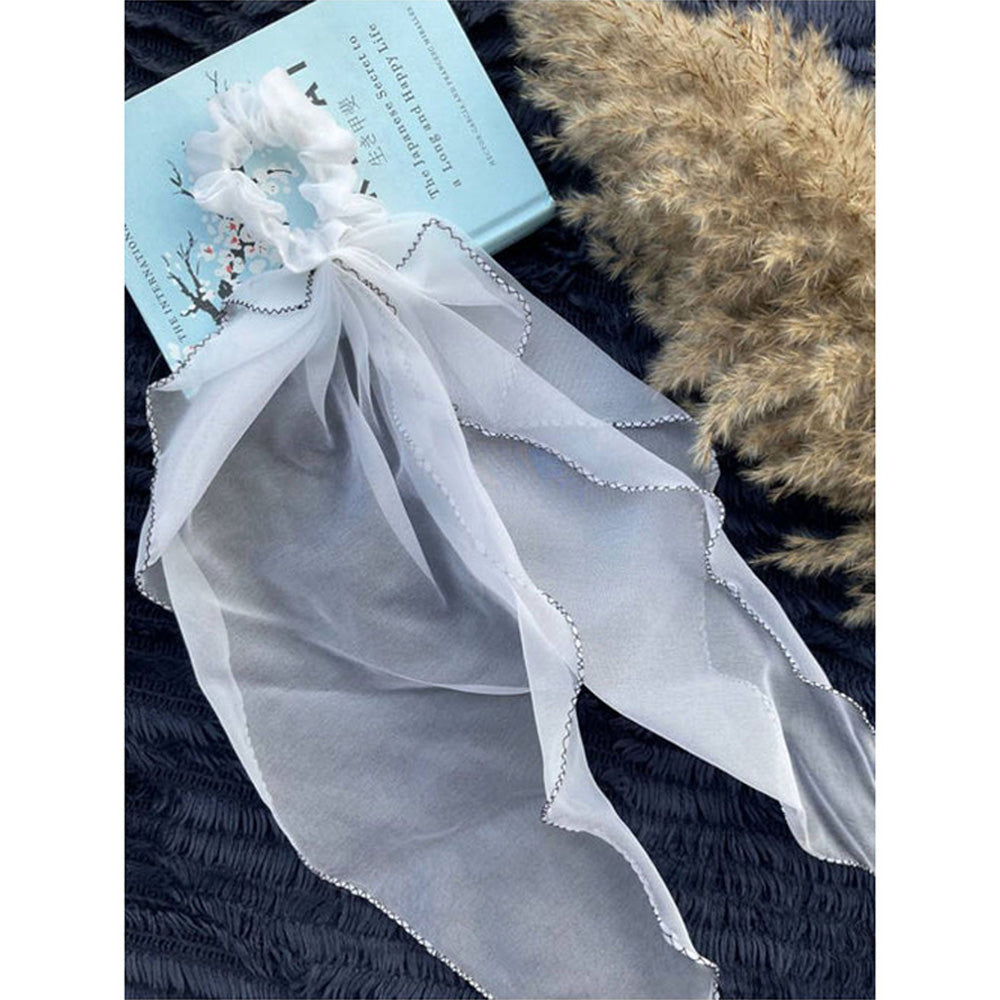 Taraasi Zero Waste Long Tail Organza Scrunchies