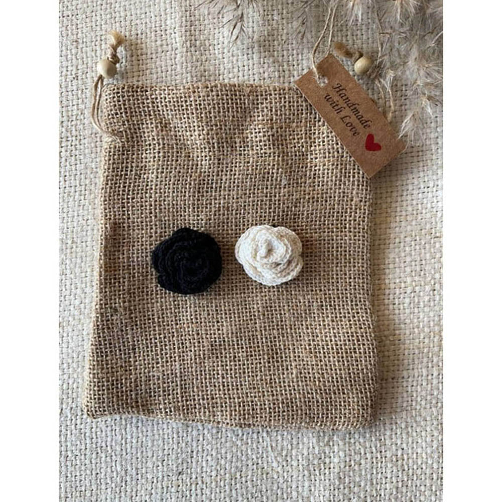 Taraasi Handmade Crochet Hair Clips (Pack of 2)