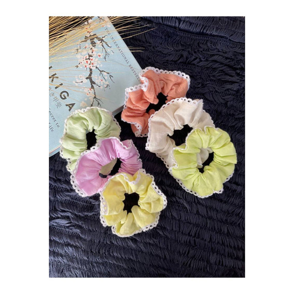Taraasi Zero Waste Mulmul Scrunchies (Pack of 9)
