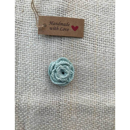 Taraasi Handmade Crochet Blue Hair Clip