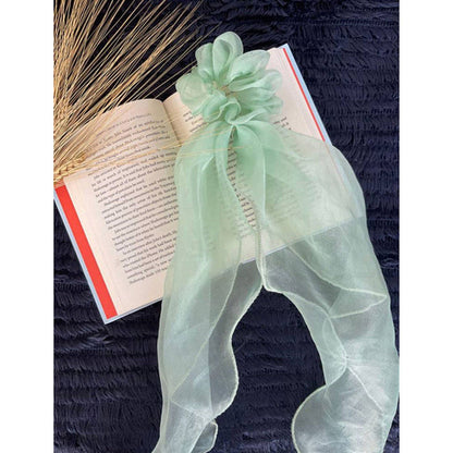 Taraasi Zero Waste Short and Long Tailed Organza Scrunchies