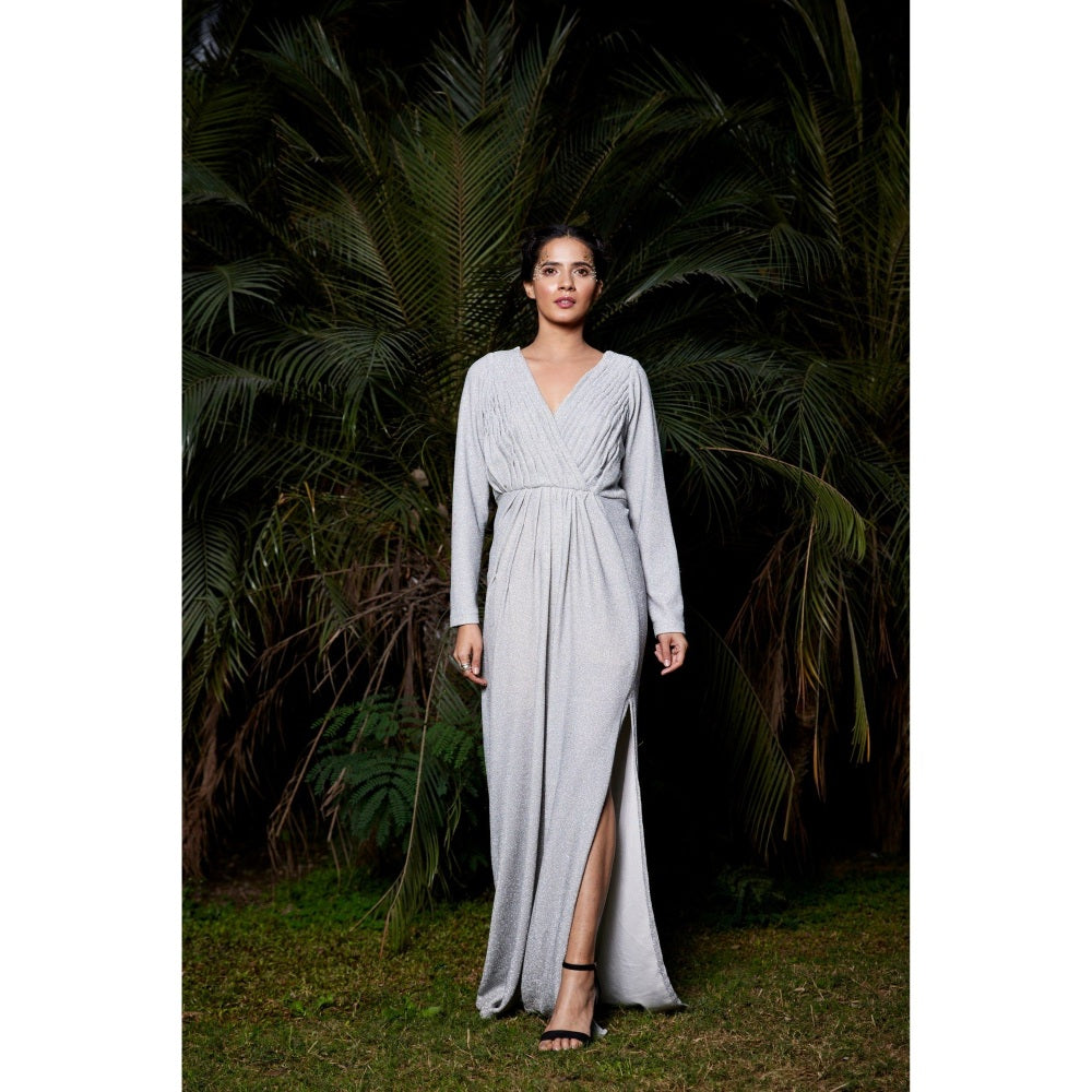 Tarini Vij Olivia Grey Gown