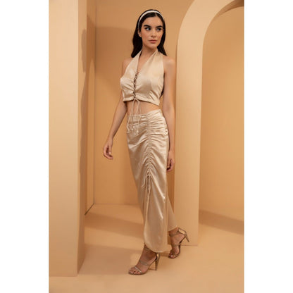 Tarini Vij Beige Paris Co-Ord (Set of 2)