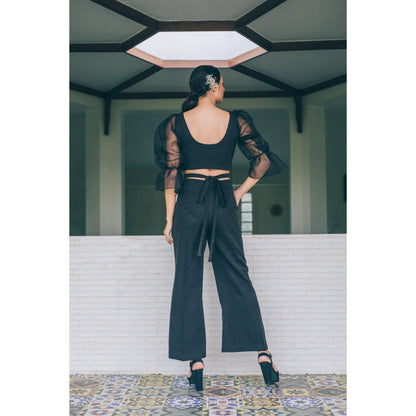 Tarini Vij Navy Blue Sauron Co-Ord (Set of 2)