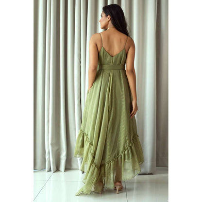 Taro India Olive Green Dress (Set of 2)