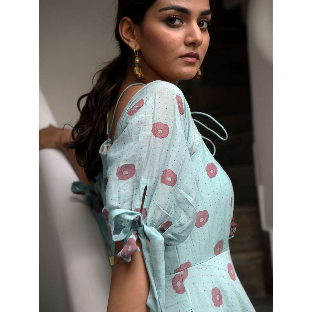 Taro india Turqouise Midi