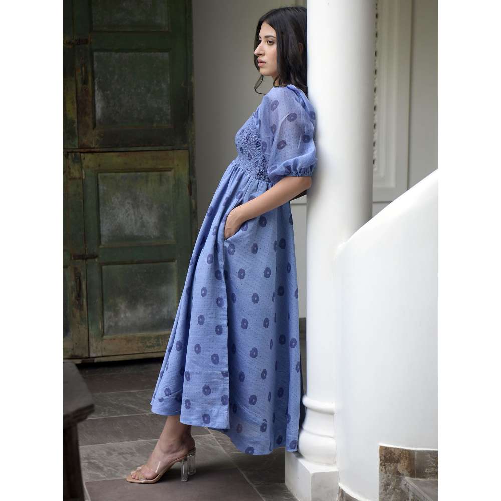 Taro india Cornflower Dress Midi