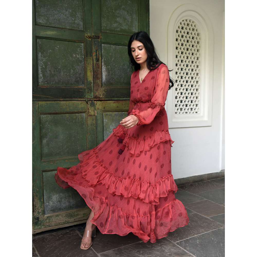 Taro india Dusty Sangria Maxi