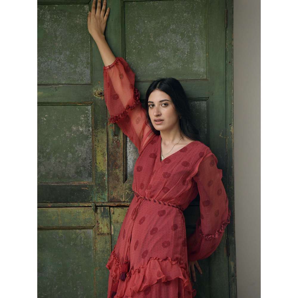 Taro india Dusty Sangria Maxi