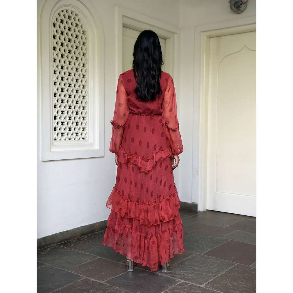 Taro india Dusty Sangria Maxi