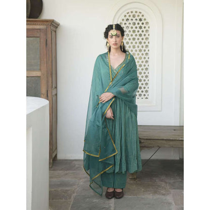 Taro india Golden Pine Kurta with Pant and Dupatta (Set of 3)