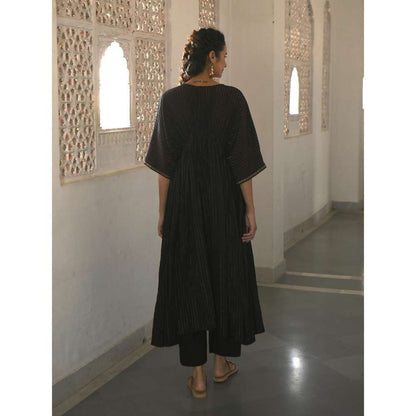 Taro india Cosmic Night Kaftan with Pant (Set of 2)