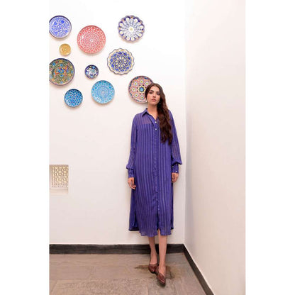 Taro India Neelambar Shirt Dress (Set of 2)