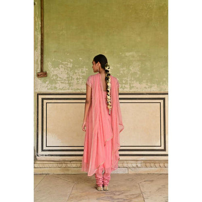 Taro India Gulbahar Kurta Rose Gold (Set of 3)