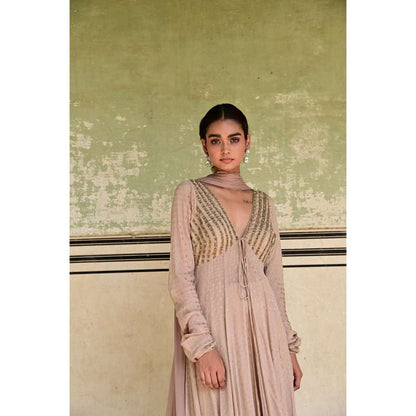 Taro India Gulnaar Kurta Beige (Set of 3)