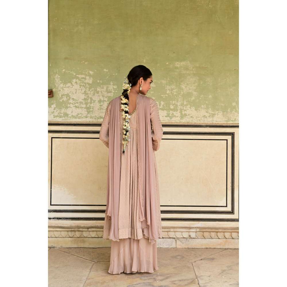 Taro India Gulnaar Kurta Beige (Set of 3)
