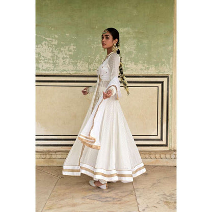 Taro India Masakkli Kurta White (Set of 3)