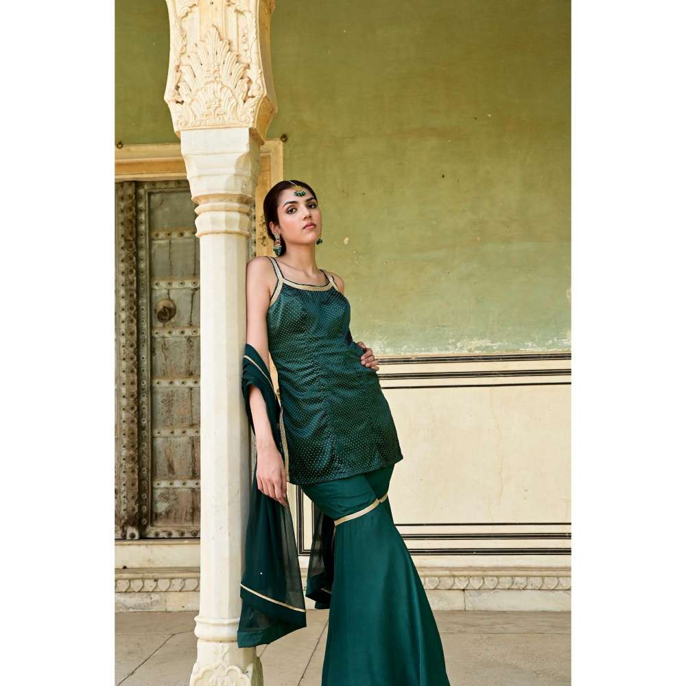 Taro India Heena Sharara Green (Set of 3)