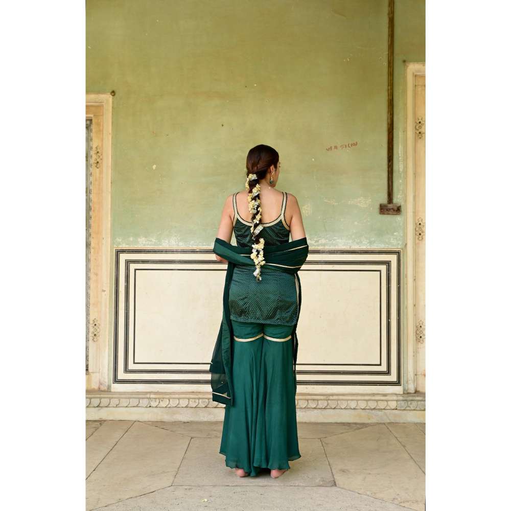 Taro India Heena Sharara Green (Set of 3)