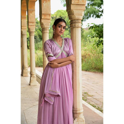 Taro India Kumudni Kurta Lavender (Set of 3)